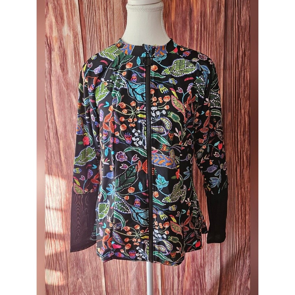 NWT Venus Long Sleeve Swim Cover Top With Pockets Size XL